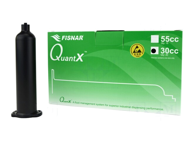 Spuitlichaam; 30ml; zwart; Luer Lock; voor dispensers; QuantX Spuitlichaam; 30ml; zwart; Luer Lock; voor dispensers; QuantX